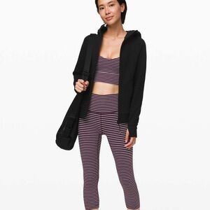 Lululemon striped wunder under leggings